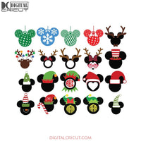 Disney Christmas Svg, Bundle, Christmas Svg, Cricut File, Silhouette, Mickey Svg, Santa Svg 2