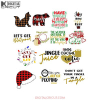 Christmas Svg, Bundle, Merry Christmas Svg, Cute Christmas Svg, Snowman Svg, Buffalo Plaid Svg, Bear Svg, Santa Svg, Cricut File, Clipart