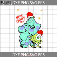 Christmas Sulley And Mike Wazowski Svg Monster University Svg Cartoon Svg Gift Cricut File Clipart