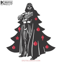 Star Wars Christmas, Darth Vader Vector, Darth Vader Svg, Darth Vader Christmas Svg, Cricut File, Clipart, Christmas Svg