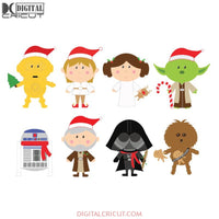 Library Of Star Wars Svg, Christmas Svg, Cute Svg, Star Wars Svg, Bundle, Christmas Svg, Cricut File, Clipart