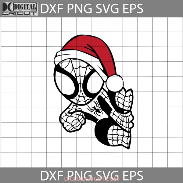 Spiderman Christmas Svg Santa Cartoon Gift Cricut File Clipart Png Eps Dxf