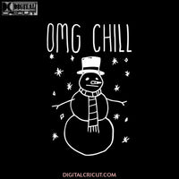 Christmas Svg, Snowman Svg, Omg Chill Svg, Christmas Tree Svg, Merry Christmas Svg, Mickey Svg, Disney Christmas Svg, Cricut File, Clipart