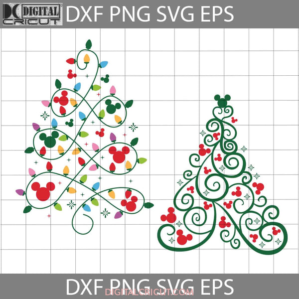 Christmas Tree Bundle Svg Cricut File Clipart Png Eps Dxf