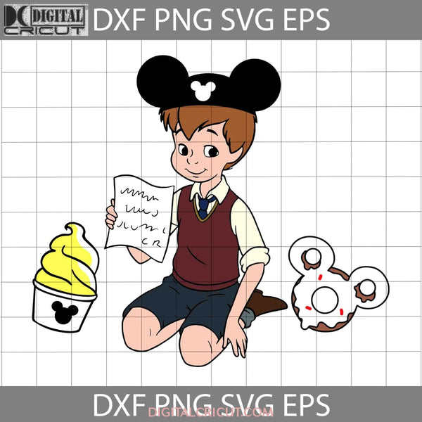 Christopher Robin Svg With Balloon Cartoon Cricut File Clipart Png Eps Dxf