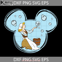 Cinderella Princess Mouse Head Svg Cartoon Cricut File Clipart Png Eps Dxf