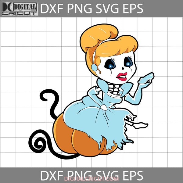 Cinderella Skeleton Halloween Svg Cricut File Clipart Png Eps Dxf