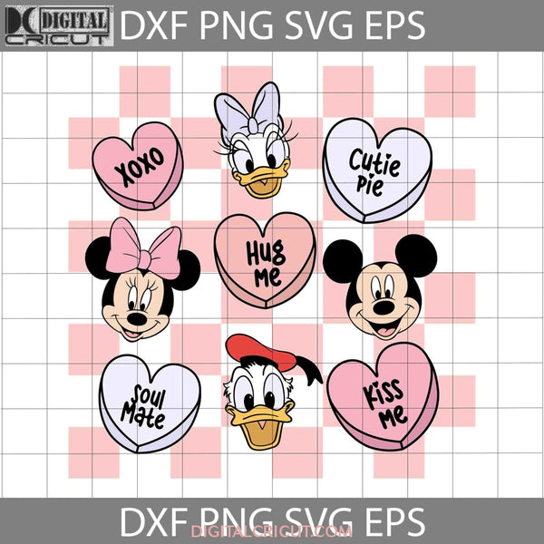 Conversation Hearts Svg Checkered Magical Heart Love Valentines Day Cricut File Clipart Png Eps Dxf