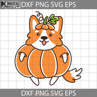 Corgi Pumpkin Svg Halloween Cricut File Clipart Png Eps Dxf