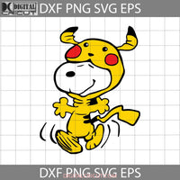 Snoopy Pikachu Costume Svg Dog Cuties Halloween Gift Funny Horror Cricut File Clipart Png Eps Dxf