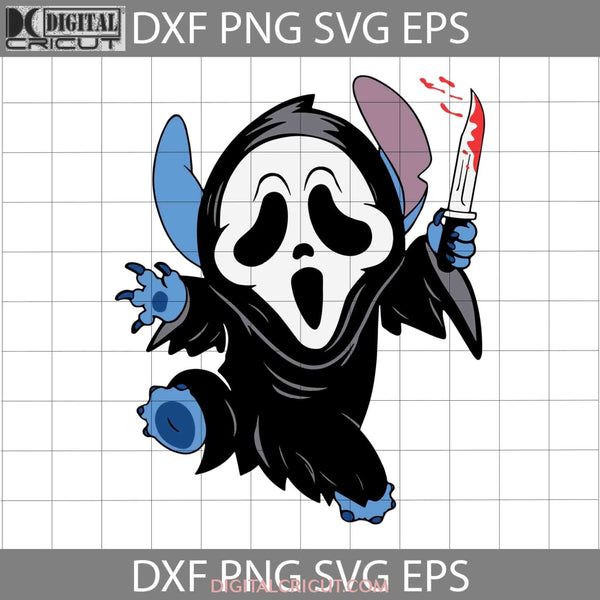 Stitch Ghostface Svg Halloween Svg Cricut File Clipart Png Eps Dxf