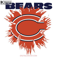 Chicago Bears Svg, Cricut File, Clipart, NFL Svg, Sport Svg, Football Svg, Love Football Svg, Png, Eps, Dxf