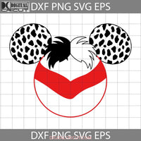 Cruella Ears Mouse Svg Cartoon Cricut File Clipart Png Eps Dxf