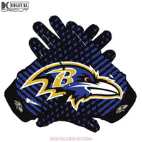 Ravens Glove Svg, Baltimore Ravens Svg, Raven Logo Svg, NFL Svg, Sport Svg, Football Svg, Cricut File, Clipart, Love Football Svg