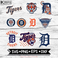 Detroit Tigers Svg Mlb Baseball Sport Bundle
