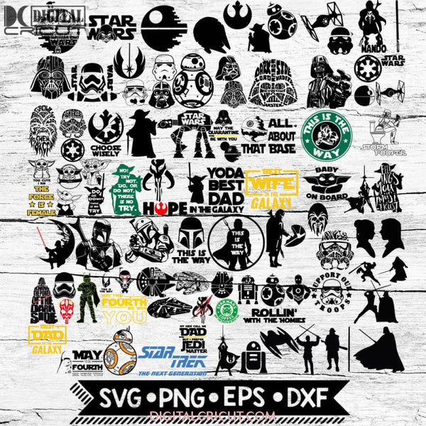 Baby Yoda Svg Bundle Sticker Mug Star Wars