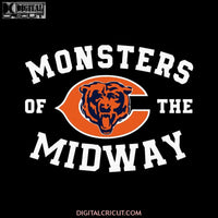 Chicago Bears Svg, Love Bears Svg, Football Monsters Of The Midway Bears Svg, NFL Svg, Cricut File, Clipart, Sport Svg, Football Svg, Love Sport Svg