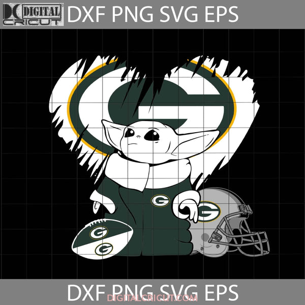 Baby Yoda Loves Green Bay Packers Svg Star Wars Svg Nfl Love Football Team Cricut File Clipart Png