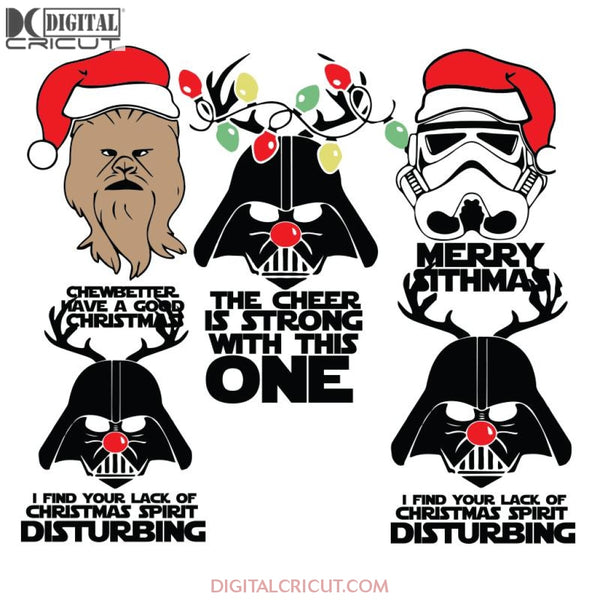 Stormtrooper Merry Sithmas Svg, Darth Vader Christmas star wars Svg, Star Wars Svg, Cricut File, Clipart, Bundle, Christmas Svg, Png, Eps, Dxf