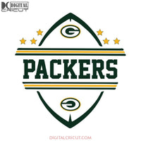 Packers Football Star Svg, Green Bay Packers Svg, Packers Quotes, Cricut Silhouette, Clipart, NFL Svg, Football Svg, Sport Svg
