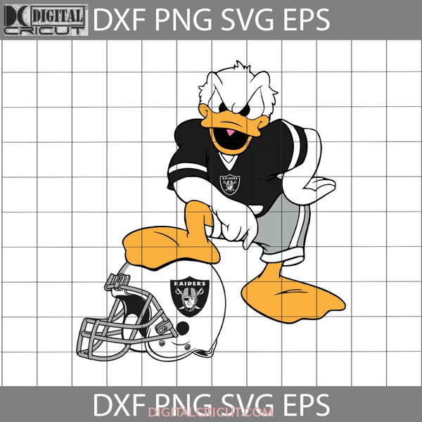 Las Vegas Raiders Donald Duck Svg Nfl Love Football Team Cricut File Clipart Png Eps Dxf