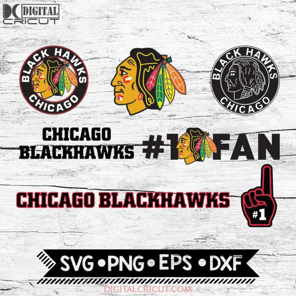 Chicago Blackhawks Hockey Team Logos Nhl Svg Bundle