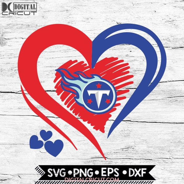 Tennessee Titans Love Svg, Heart Tennessee Titans Svg, NFL Svg, Football Svg, Cricut File, Svg