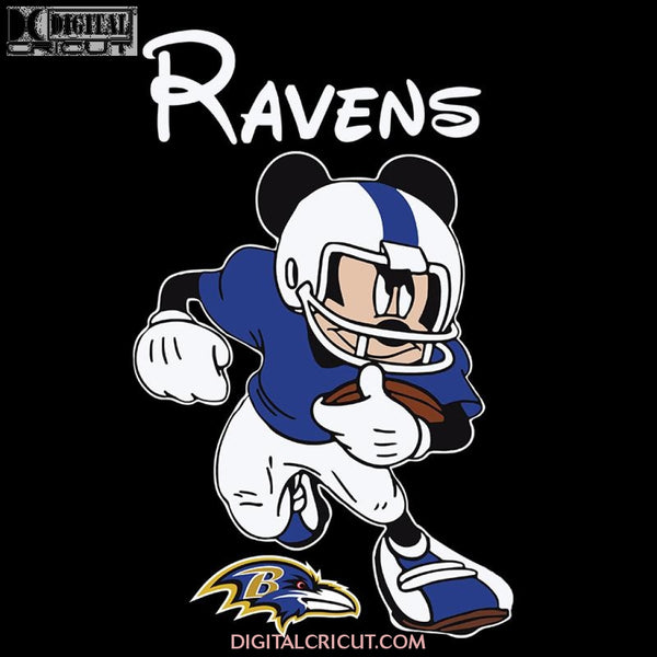 Baltimore Ravens Svg, Cricut File, Clipart, NFL Svg, Football Svg, Love Football Svg, Football Mom Svg, Silhouette, Mickey Svg, Png, Eps, Dxf