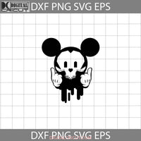 Skull Mickey Mouse Svg Cartoon Halloween Gift Funny Cuties Horror Cricut File Clipart Png Eps Dxf