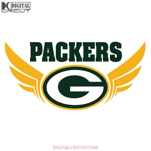 Green Bay Packers Wings Svg, Green Bay Packers Svg, Packers Quotes, Cricut Silhouette, Clipart, NFL Svg, Football Svg, Sport Svg