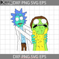 Rick And Morty Zombie Svg Halloween Svg Gift Funny Cuties Horror Cricut File Clipart Png Eps Dxf