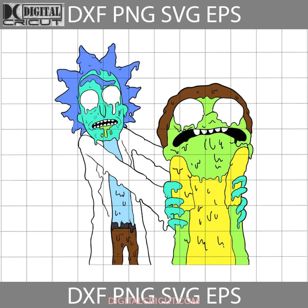 Rick And Morty Zombie Svg Halloween Svg Gift Funny Cuties Horror Cricut File Clipart Png Eps Dxf