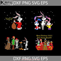 Tom Svg And Jerry Svg Bugs Scooby-Doo Daffy Duck Friends Bundle Cartoon Christmas Gift Cricut File