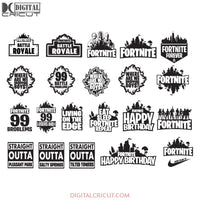 Fortnight Svg, Battle Royale Svg, Fortnight Font Svg, Fortnight Cricut, Bundle, Silhouette Cameo