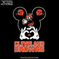 Cleveland Browns Heart Svg, Love Browns Svg, Cricut File, Clipart, Football Svg, Disney Svg, NFL Svg, Sport Svg, Love Football Svg