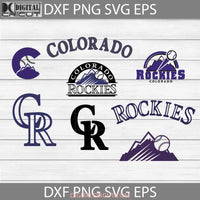 Colorado Rockies Svg Love Baseball Mom Sport Team Bundle Mlb Clipart Cricut File Svg Png Eps Dxf