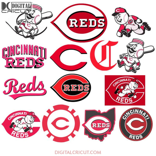 Cincinnati Reds Clipart Svg Mlb Baseball Ai Svg Eps Dxf Design Files For Cricut Silhouette