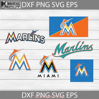 Miami Marlins Svg Love Baseball Mom Sport Team Bundle Mlb Clipart Cricut File Svg Png Eps Dxf