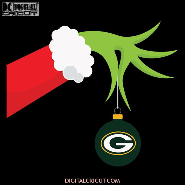 The Grinch Christmas Decoration Green Bay Packers NFL Svg, Cricut File, Clipart, Green Bay Packers Svg, NFL Svg, Football Svg, Christmas Svg, Png, Eps, Dxf