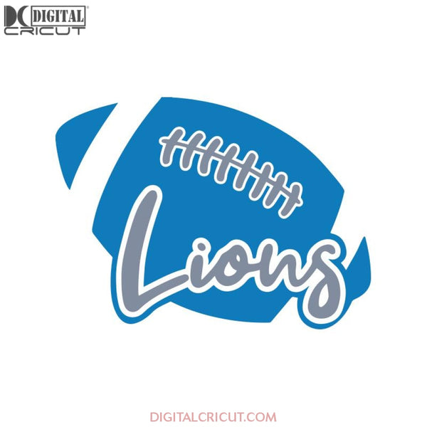 Lions Love Svg, Football Lion Svg, NFL Svg, Cricut File, Clipart, Detroit Lions Svg, Football Svg, Sport Svg, Love Football Svg