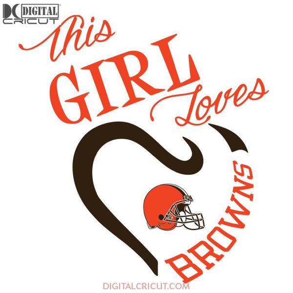 Cleveland Browns Svg, Football Girl Browns Svg, Love Browns Svg, Cricut File, Clipart, Football Svg, Skull Svg, NFL Svg, Sport Svg, Love Football Svg