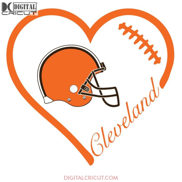 Cleveland Browns Svg, Logo Cleveland Svg, Love Browns Svg, Cricut File, Clipart, Football Svg, Skull Svg, NFL Svg, Sport Svg, Love Football Svg