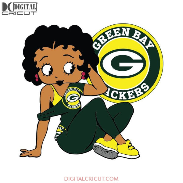 Green Bay Packers, Betty Boobs Svg, Green Bay Packers Svg, Black girl Svg, Black girl magic Svg, NFL Svg