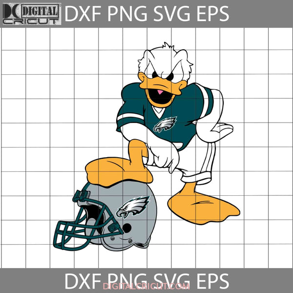 Philadelphia Eagles Donald Duck Svg Nfl Love Football Team Cricut File Clipart Png Eps Dxf