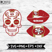 San Francisco 49ers Svg, NFL Svg, Bundle, Svg, Cricut File, Football Svg, Skull Svg