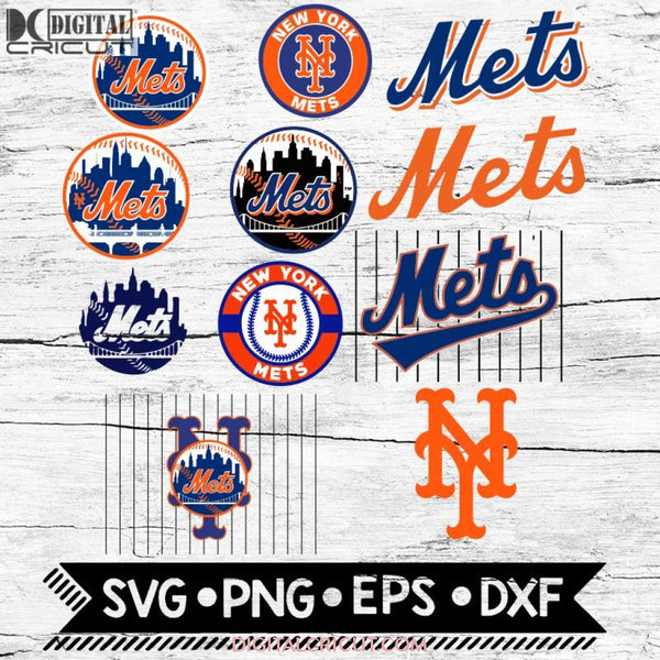 New York Mets Svg Png Dxf Eps Ai Clipart Logos Graphics Mlb Instant Download Design Files