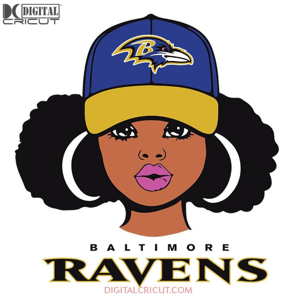 Baltimore Ravens Black Girl Love Svg, Cricut File, NFL Svg, Sport Svg, Football Svg, Love Svg, Black Woman Svg, Clipart, Svg, Png, Eps, Dxf