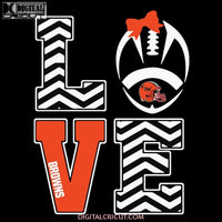 Love Cleveland Browns Football Diamond Svg, NFL Svg, Cricut File, Clipart, Football Svg, Sport Svg, Love Detroit Svg, Love Football svg, Png, Eps, Dxf