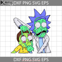 Rick And Morty Zombie Svg Halloween Svg Gift Funny Cuties Horror Cricut File Clipart Png Eps Dxf