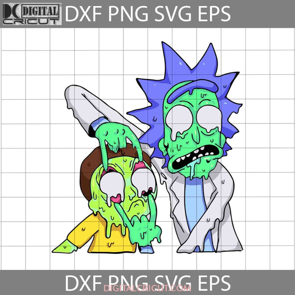 Rick And Morty Zombie Svg Halloween Svg Gift Funny Cuties Horror Cricut File Clipart Png Eps Dxf